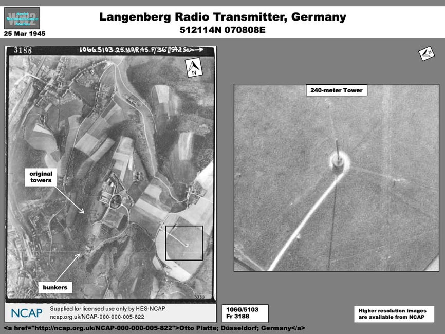 aerial photo of Langenberg Radio Transmitter, Germany