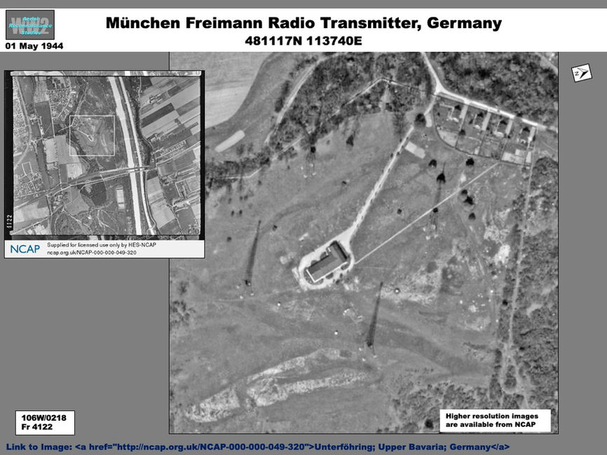 aerial photo of München Freimann Radio Transmitter, Germany