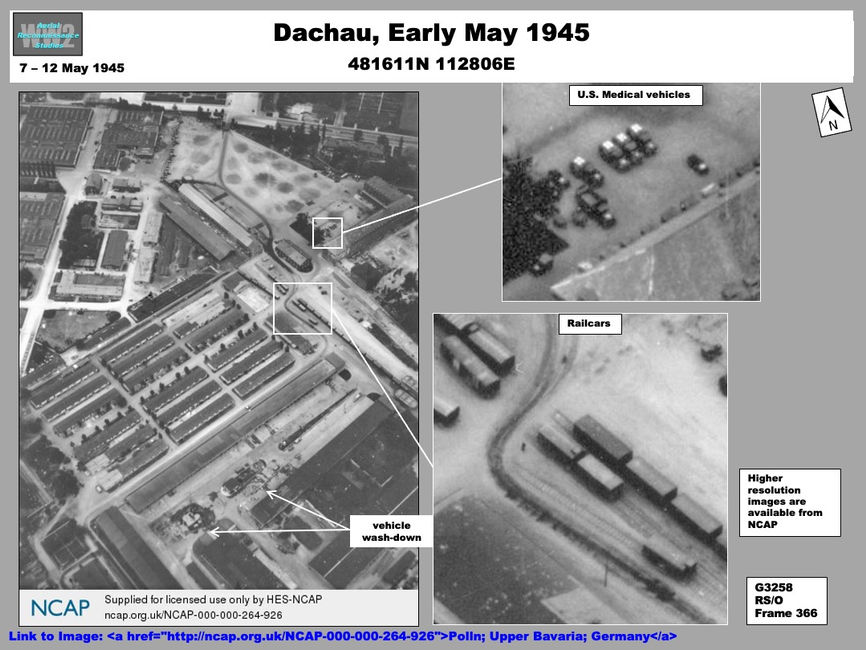 Decontamination of vehicles at Dachau Concentration Camp