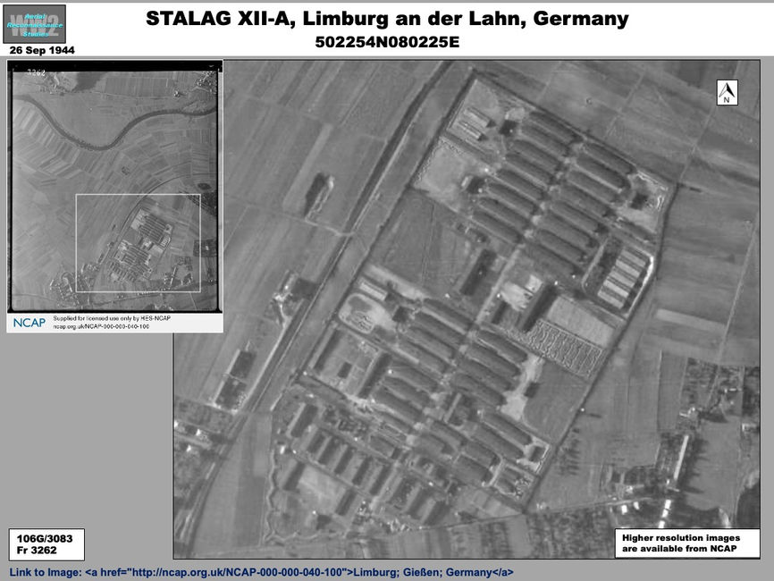 aerial photo POW Camp STALAG XII-A, Limburg an der Lahn, Germany