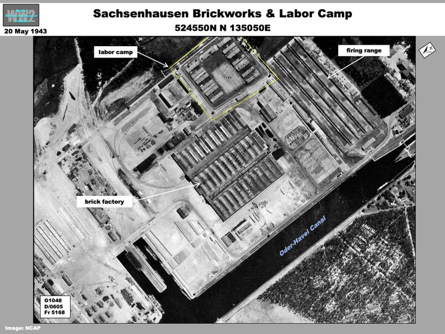 aerial photo Sachsenhausen Brickworks & Labor Camp
