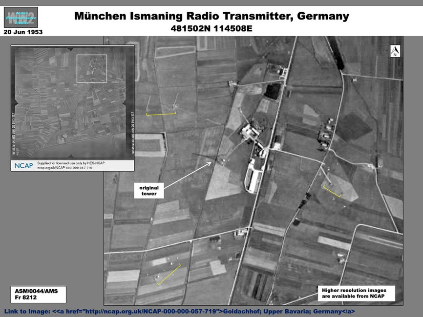 aerial photo of München Ismaning Radio Transmitter, Germany