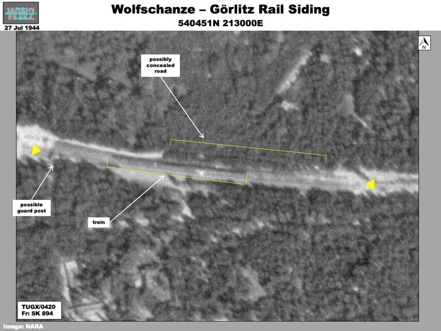 Aerial photo of The Wolfschanze – Görlitz Rail Siding