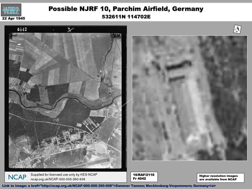 aerial photo of Possible NJRF 10 at Parchim Airfield