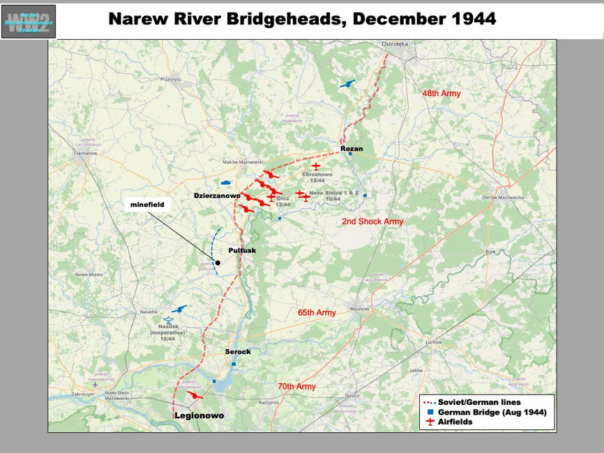 map of Narew River Bridgeheads