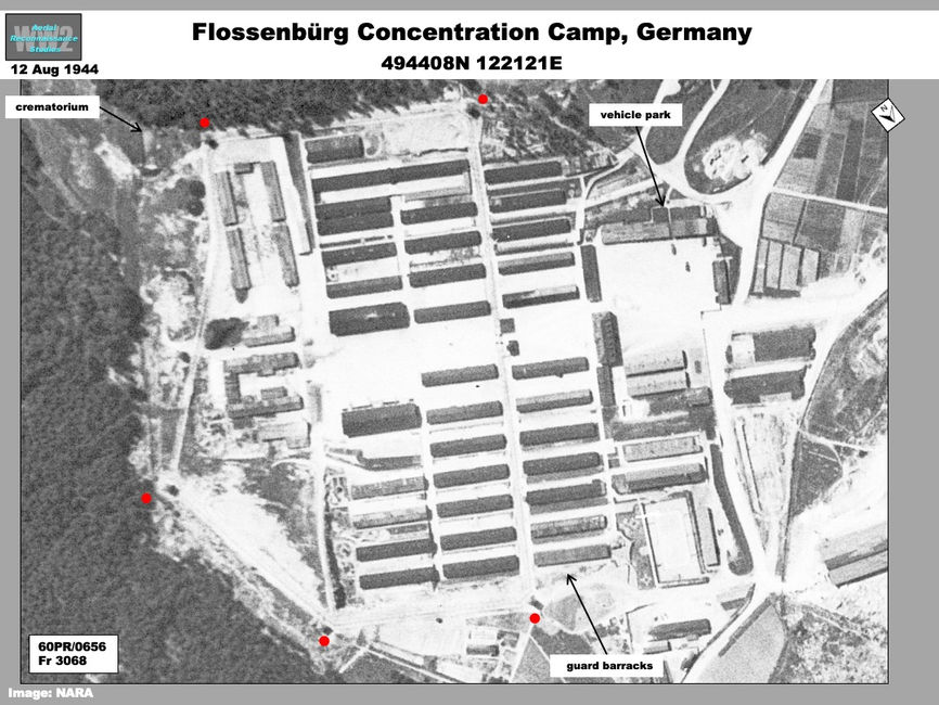aerial photo of Flossenbürg Concentration Camp: Main Camp and Guard Barracks