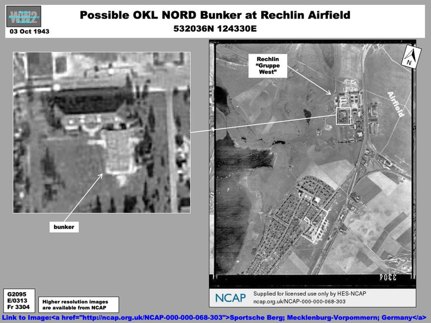 Aerial photo Bunker Used by Luftwaffe OKL Fürhrungs Nord 'KURFÜST 1' at Rechlin Airfield