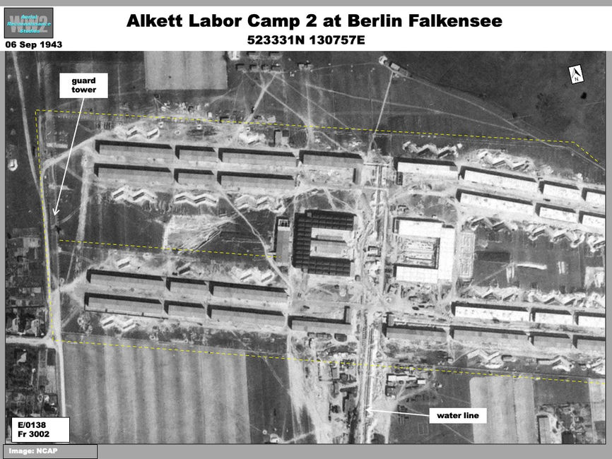  aerial photo of New Sachsenhausen Forced Labor Camps at Berlin Falkensee