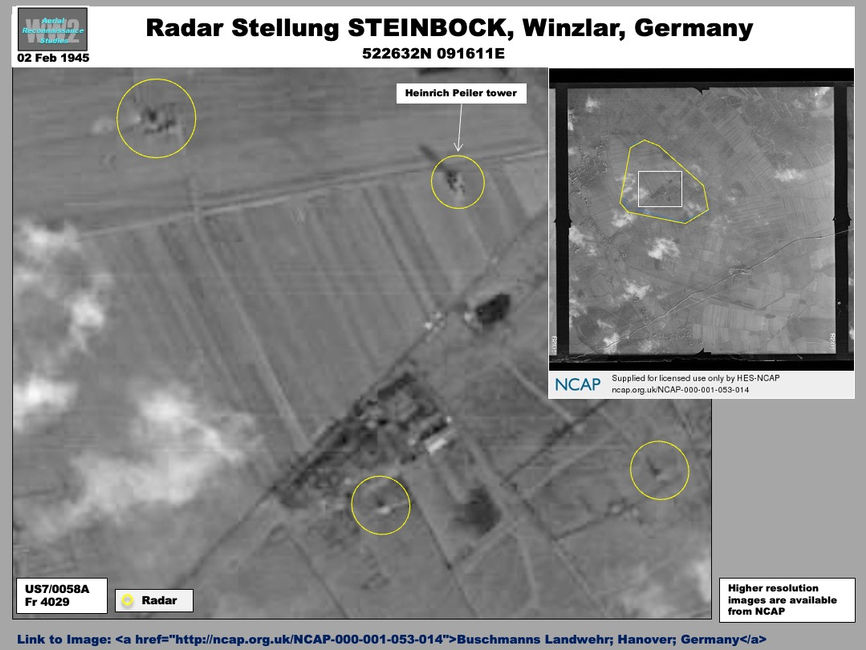 Aerial photo of Luftnachrichten Stellung STEINBOCK, Winzlar, Germany