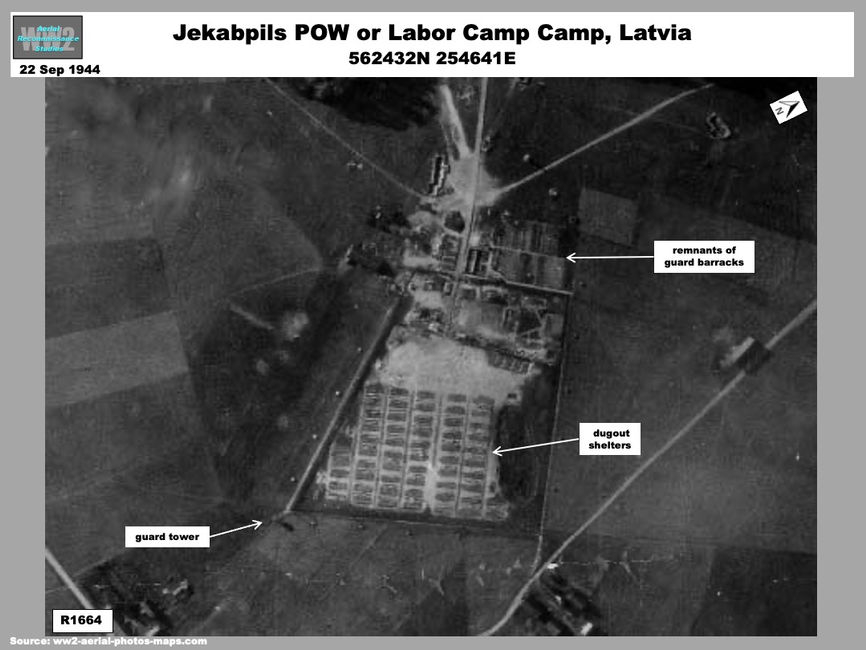 aerial photo of POW Camp at Jekabpils, Latvia