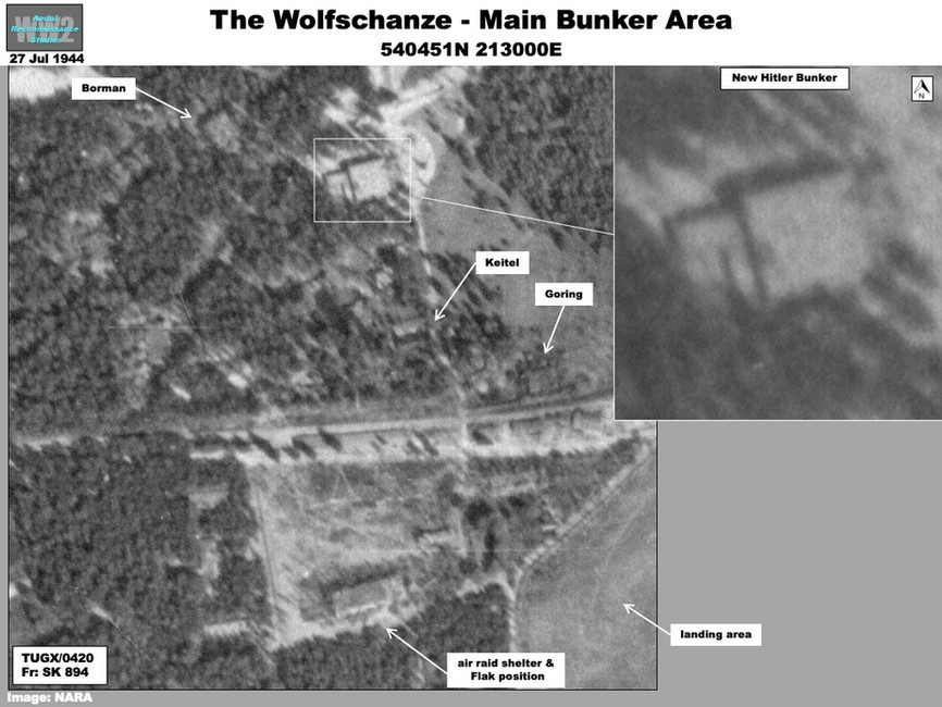 Aerial photo of The Wolfschanze - Main Bunker Area 