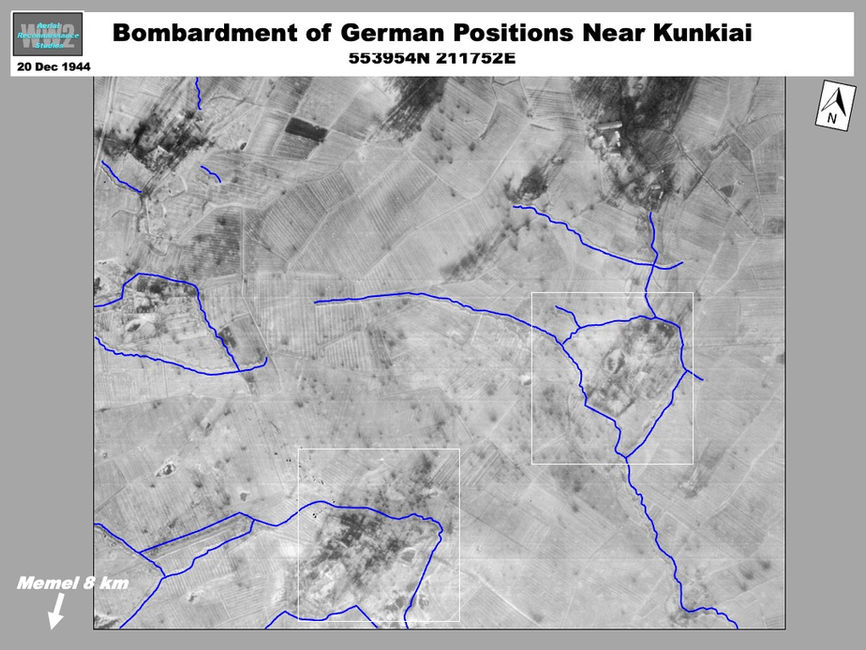 aerial photo of Siege of Memel: Soviet Positions North of Memel 
