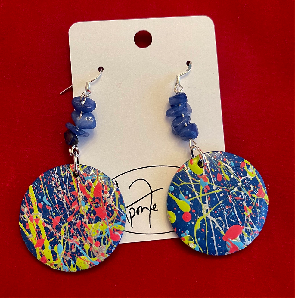 Blue circle Splash #87 (price includes shipping)