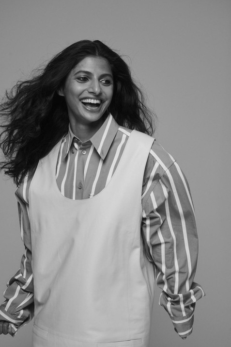 Actress Priya Kansara, Star City, Front Row, Gucci, Zimmerman, Tod's, Cult Gaia, Mithridate, Sophia Webster, Ace, Ami Paris, Marc-Antoine Barrois, 5eleven, 5ELEVEN, fashion editorial, talent.