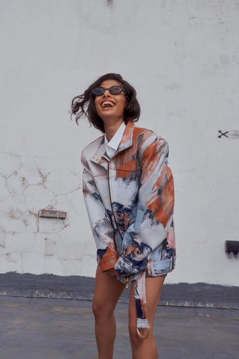 Actress Priya Kansara, Star City, Front Row, Gucci, Zimmerman, Tod's, Cult Gaia, Mithridate, Sophia Webster, Ace, Ami Paris, Marc-Antoine Barrois, 5eleven, 5ELEVEN, fashion editorial, talent.