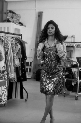 Actress Priya Kansara, Star City, Front Row, Gucci, Zimmerman, Tod's, Cult Gaia, Mithridate, Sophia Webster, Ace, Ami Paris, Marc-Antoine Barrois, 5eleven, 5ELEVEN, fashion editorial, talent.