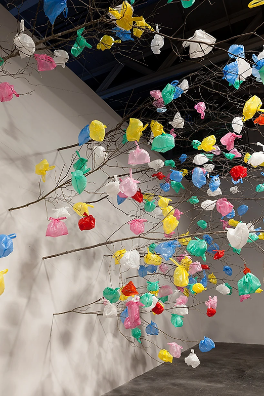 pascale marthine tayou plastic tree art