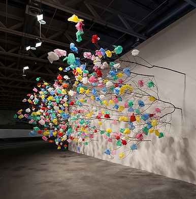 pascale marthine tayou plastic tree art