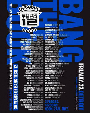 FBK & Joshua Tree are set to play at Bang Tech 12's "Bang The Book - 30 Years of Bang Tech 12" Friday May 22 Detroit Michigan