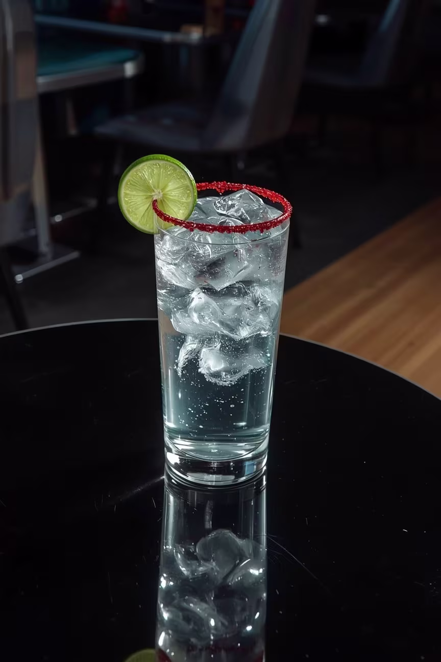 A Photo of the Ranch Water Cocktail from Palace Social