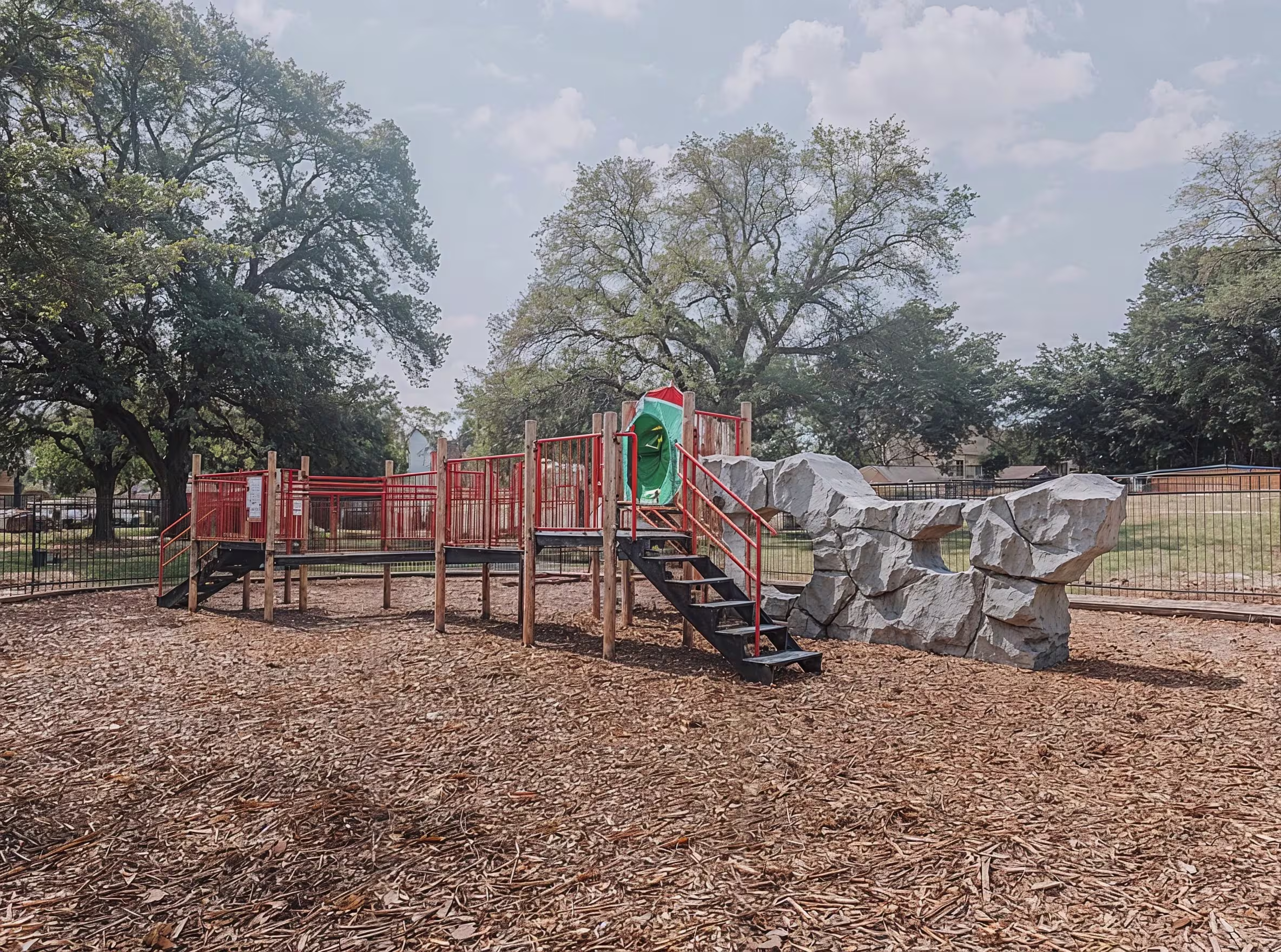 A Photo of the playground at Clay Park in Richmond TX.