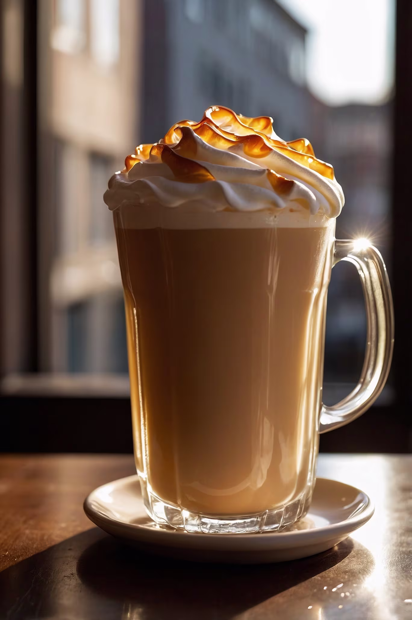 Una fotografía del increíble café con leche con miel y vainilla