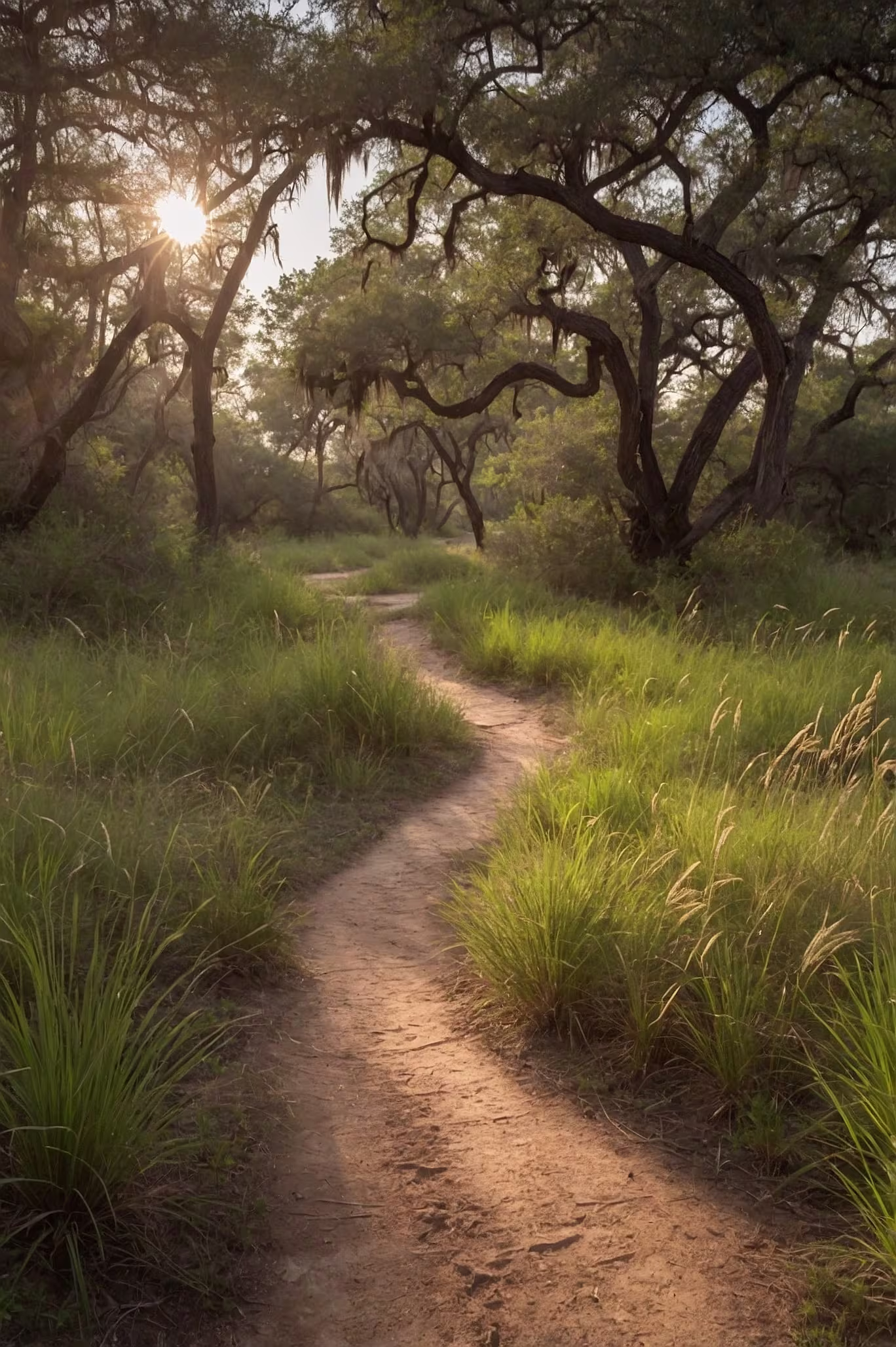 A photo of the dirt trails at russ Pitman Park