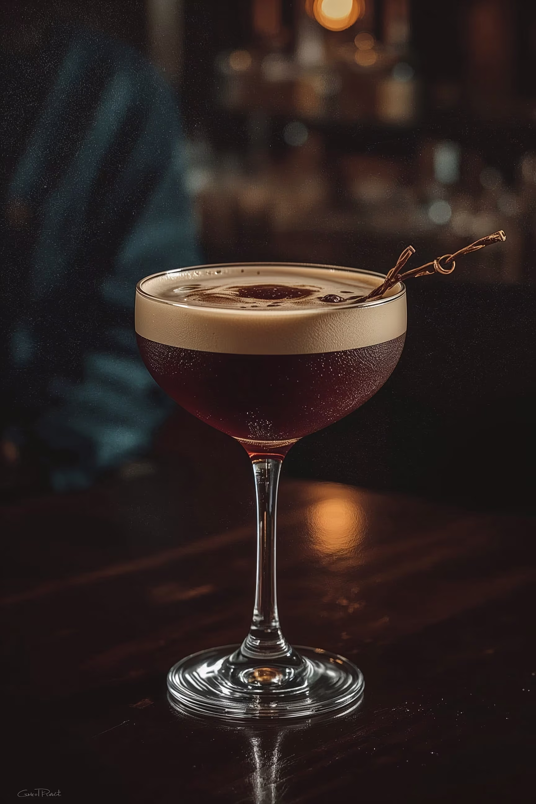 A photo of the Nitro Espresso Martini at betelgeuse Betelgeuse from Montrose.