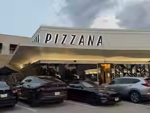A photo of the front of Pizzana at River Oaks Houston TX. 