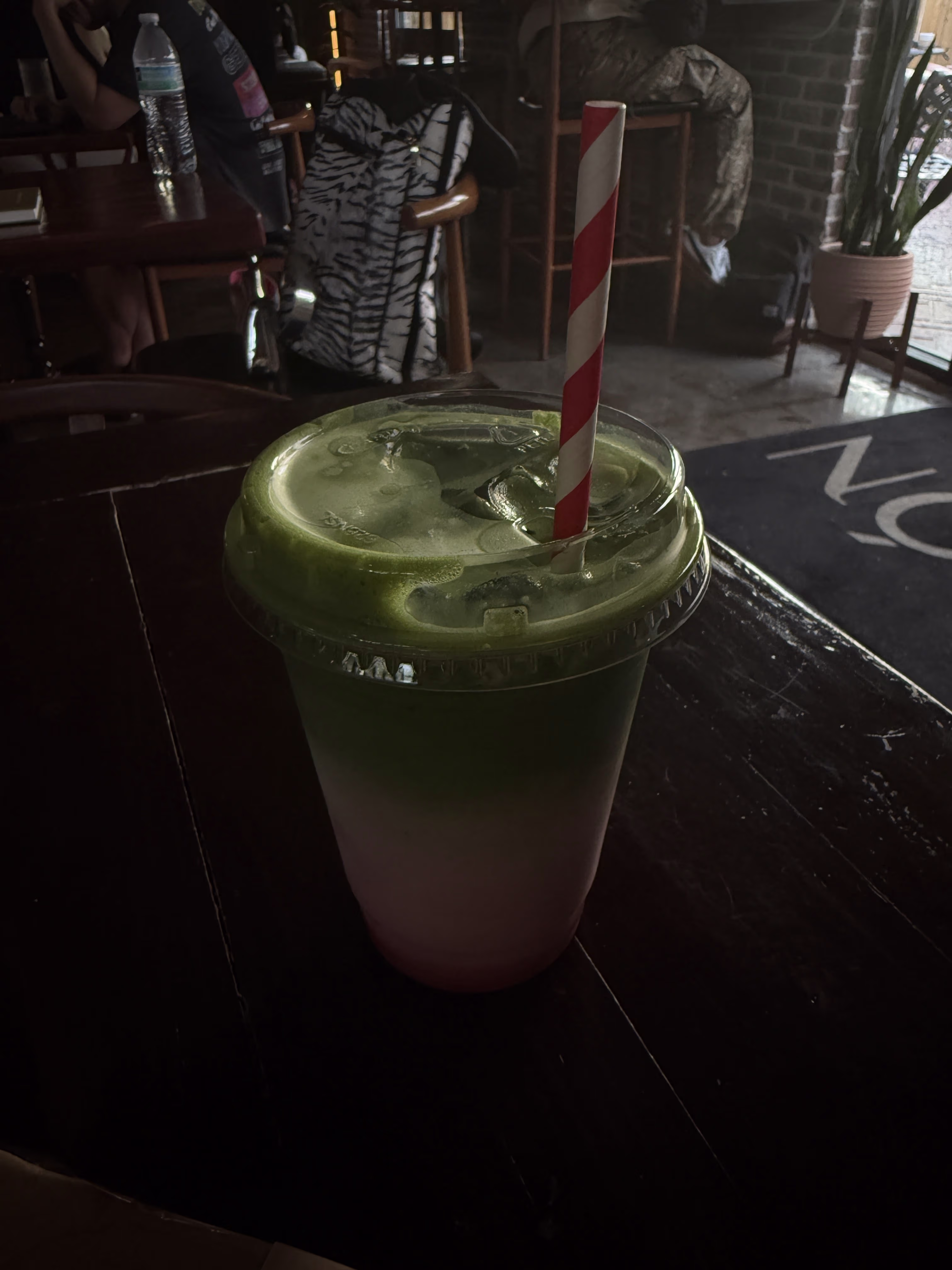 A photo of Amazing Strawberry Matcha drink from Pavon Coffee Den. 