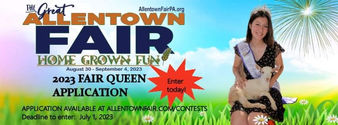 Applications being accepted for The Great Allentown Fair Queen 2023