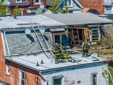 Man rescued from third floor of row home in Allentown Wednesday