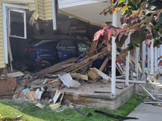 SUV Smashes into home on Main Street in Alburtis