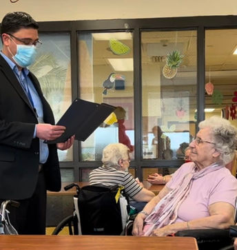 Elma celebrated her 103rd birthday at Cedarbrook Senior Care and Rehabilitation