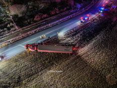 Route I-78 EB Ramp to Route 100 SB closed due to overturned tractor-trailer