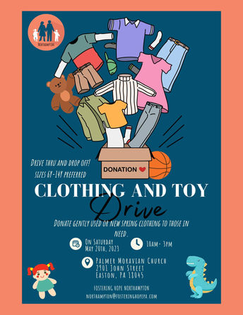 Foster Hope Northampton hosting a clothing and toy drive in Easton