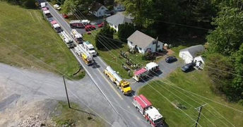 Fire tears through house in Washington, Twp., Lehigh County