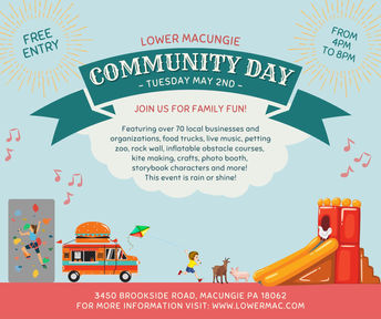 Lower Macungie Community Day takes place Tuesday, May 2nd