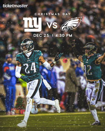Philadelphia Eagles vs New York Giants scheduled for Christmas Day