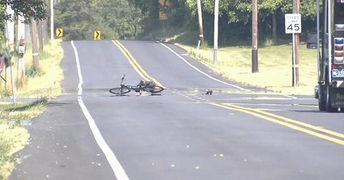One person taken to hospital after SUV and bike crash in Exeter Twp.