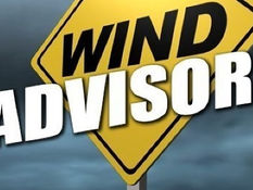 A Wind Advisory is in effect for the Lehigh Valley with winds ranging from 20-30 mph and gusts up to 50 mph