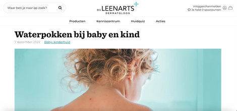 Waterpokken bij baby en kind