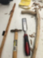 Sticks in the making
