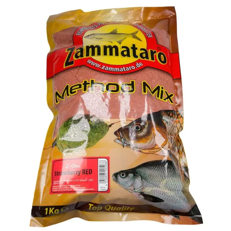 Zammataro Grundfutter Method - Mix Z-One Strawberry Red 1Kg Lockmittel