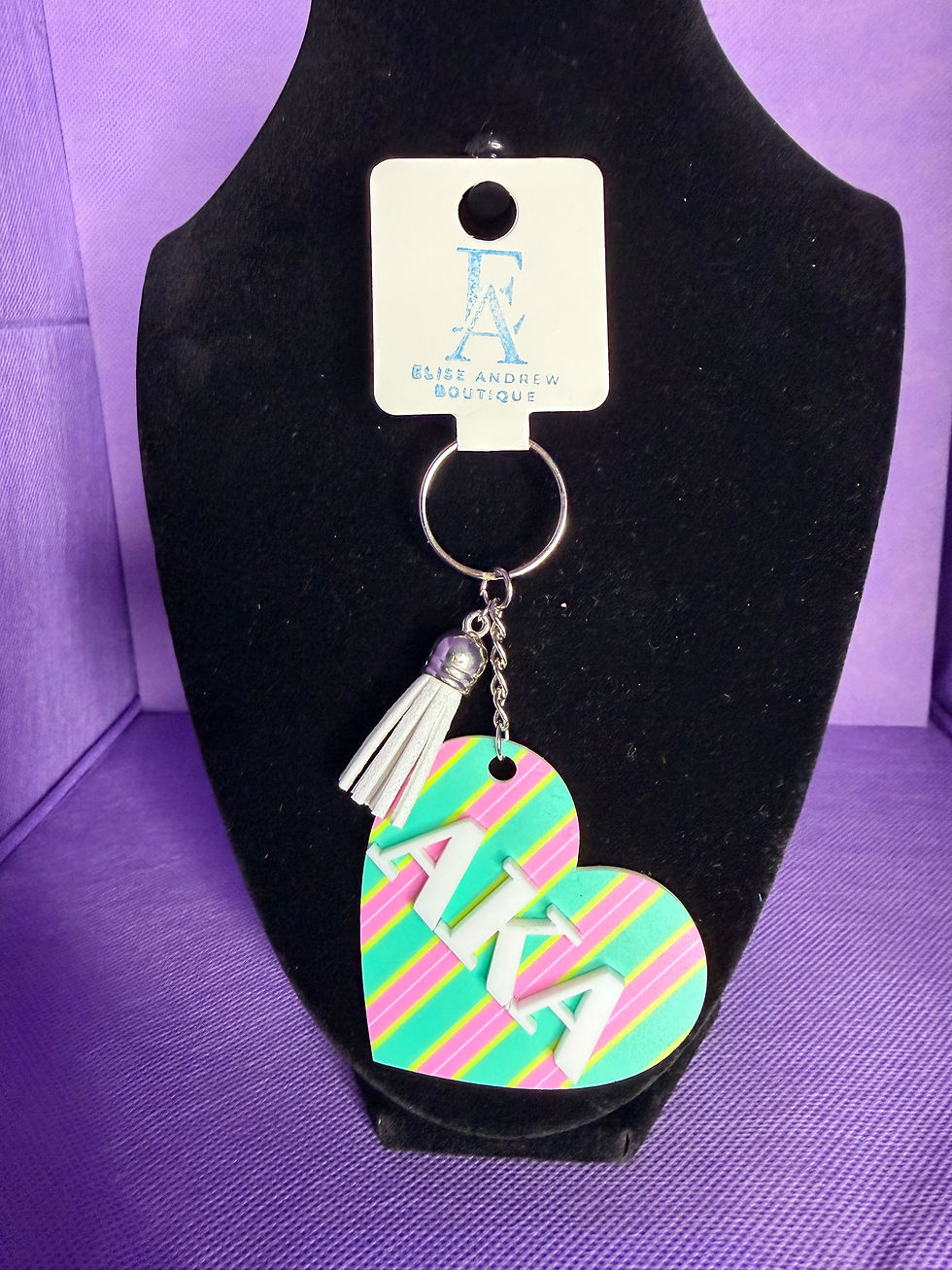 Thumbnail: Sorority Pattern Keychain
