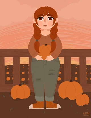 A fall evening in october