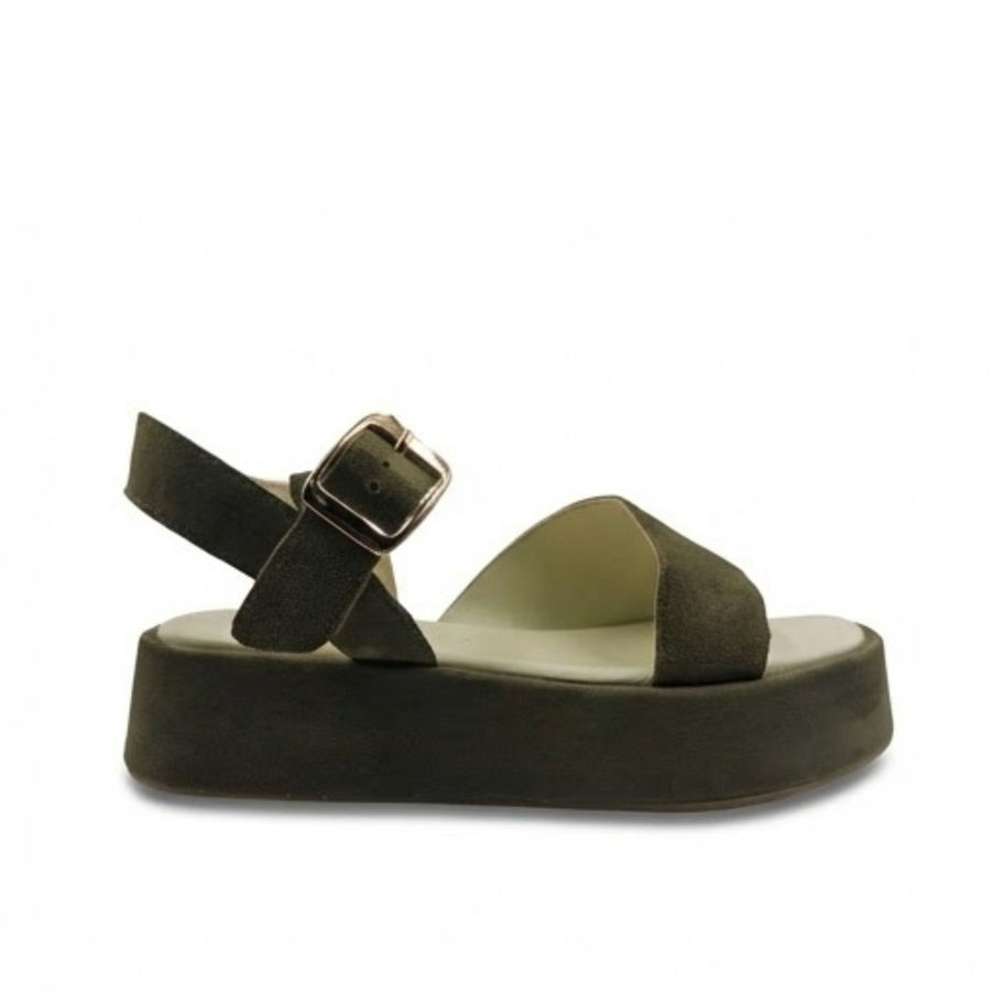 F-106 SIENNA olive green platform sandal