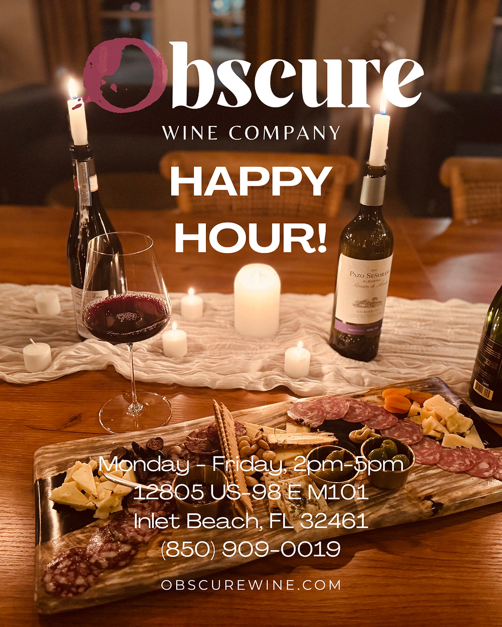 Obscure Wine Company - Happy Hour 2pm-5pm
