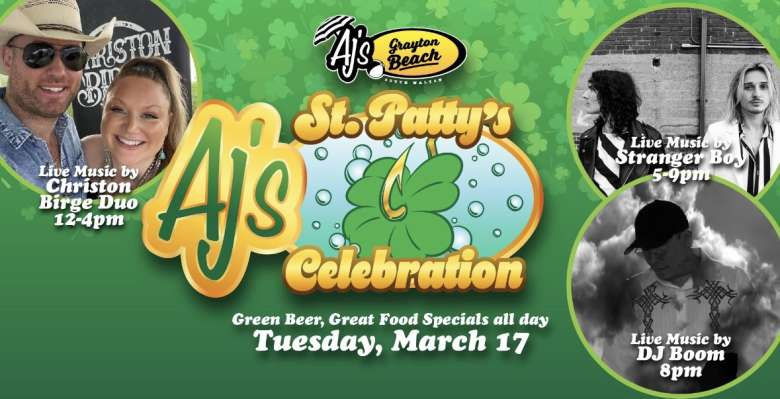 St. Patrick's Day Party at AJ's Grayton Beach