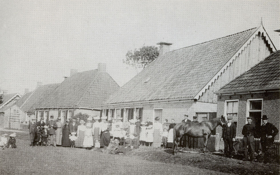 Historische foto van ons vakantiehuis in Húns